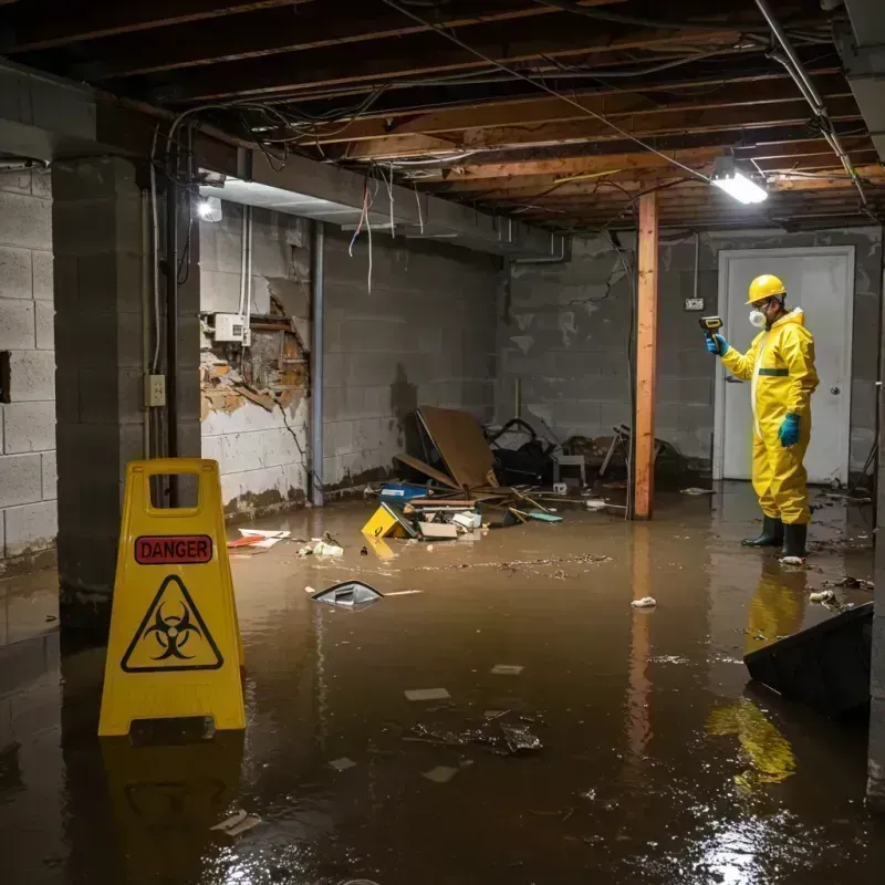 Flooded Basement Electrical Hazard in Ruston, LA Property